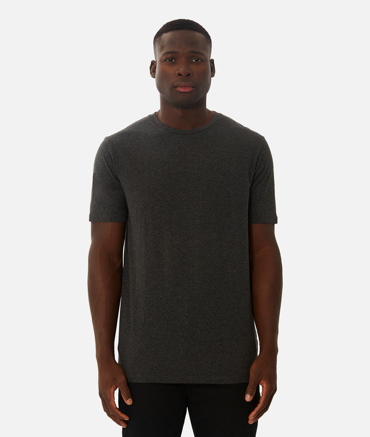 The New Basic Crew Tee - Charcoal Marle