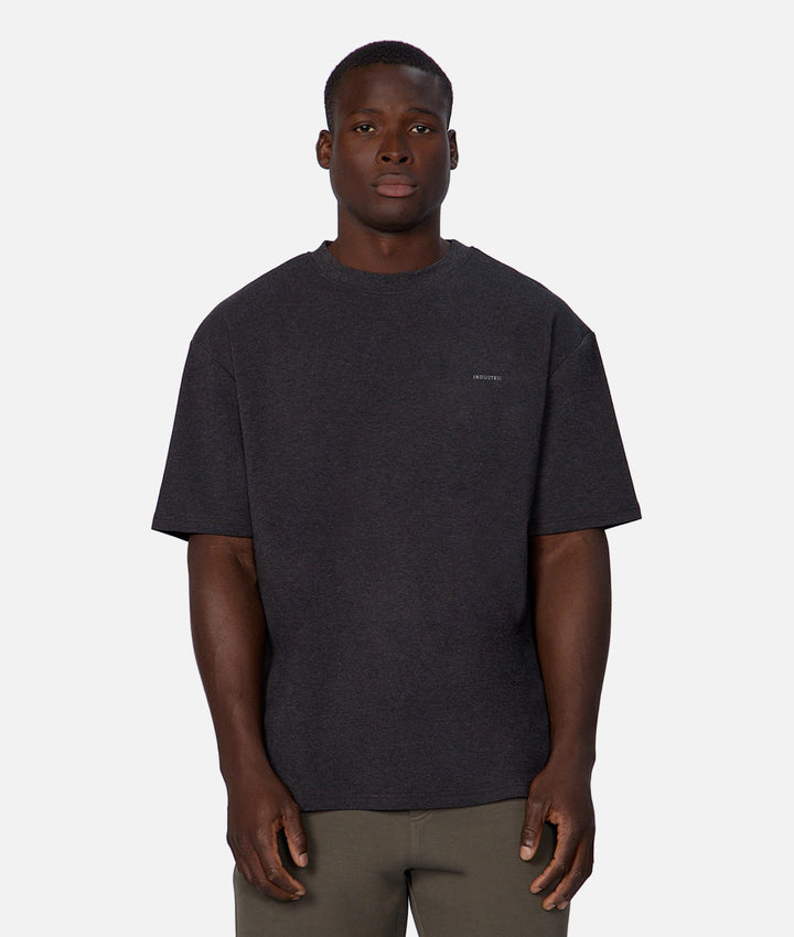 The Newport Tee - Charcoal Marle