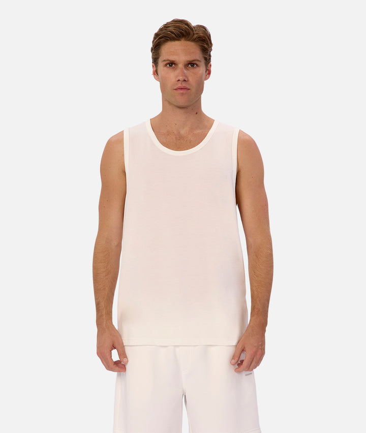 The Powell Tech Singlet - Chalk