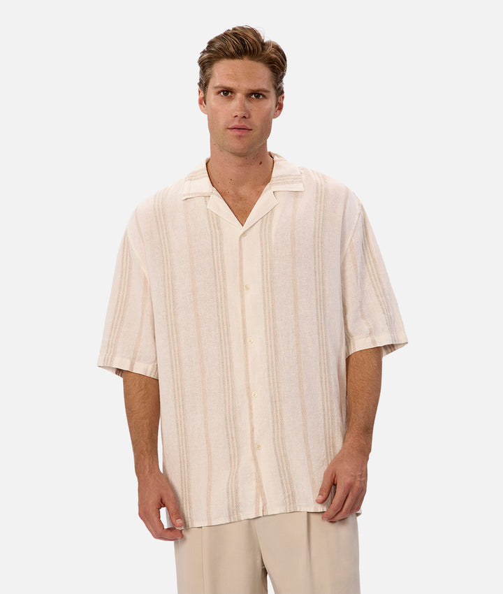 The Cienega S/s Shirt - Off White Multi